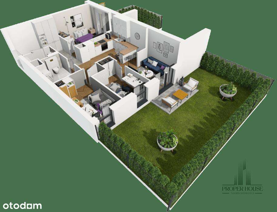 Idealne dla rodziny! Mieszkanie z dwoma ogródkami w Lublinie-4