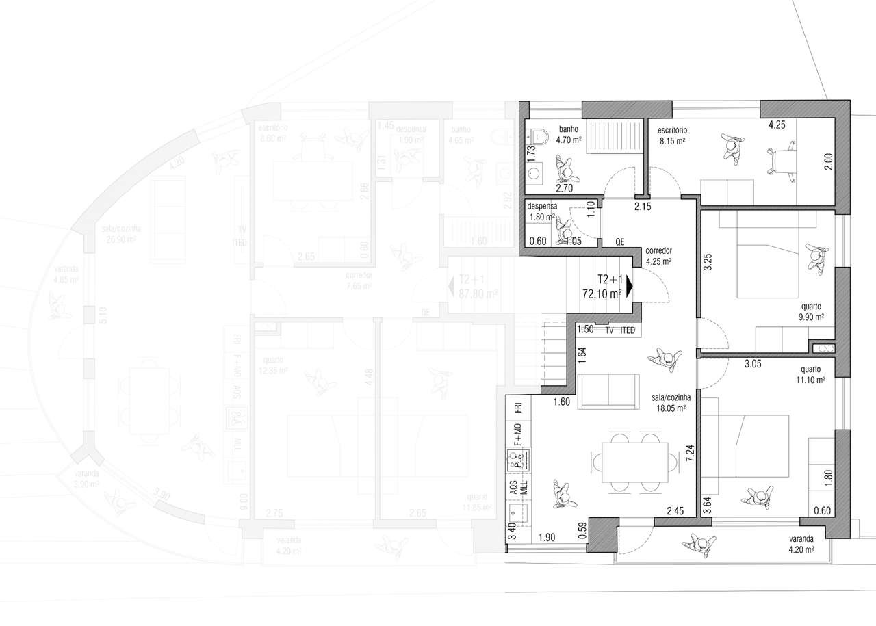 T2 + 1 totalmente renovado em Cortegaça - Grande imagem: 4/4