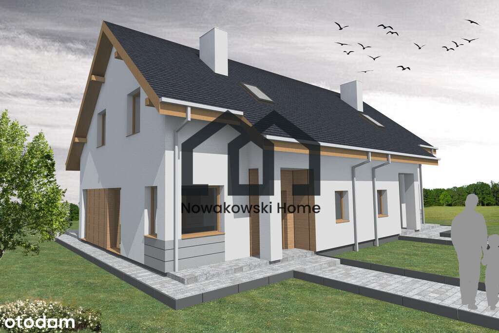 Nowoczesny dom-bliźniak z dużą działką!-3