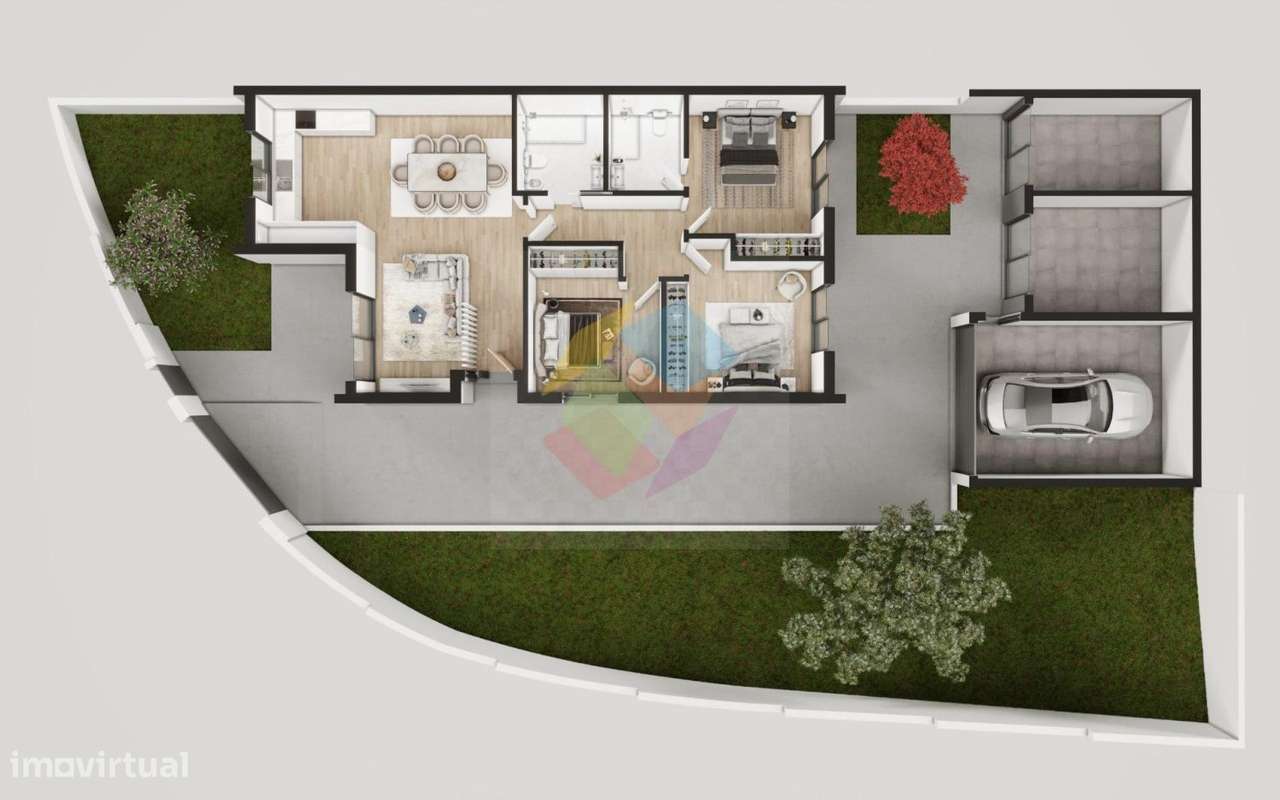Moradia T3 Térrea Geminada de 3 frentes – Travanca, Santa Maria da-21