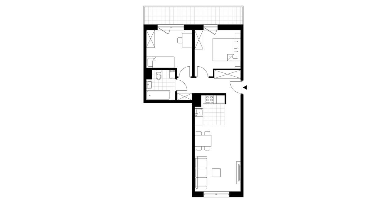 3-pokojowe mieszkanie 61m2 + loggia Bez Prowizji - Pełny obrazek: 3/8