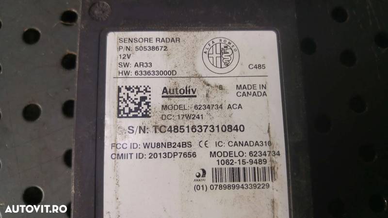 Modul senzor radar parcare alfa romeo giulia 952 6234734aca 633633000d - 3