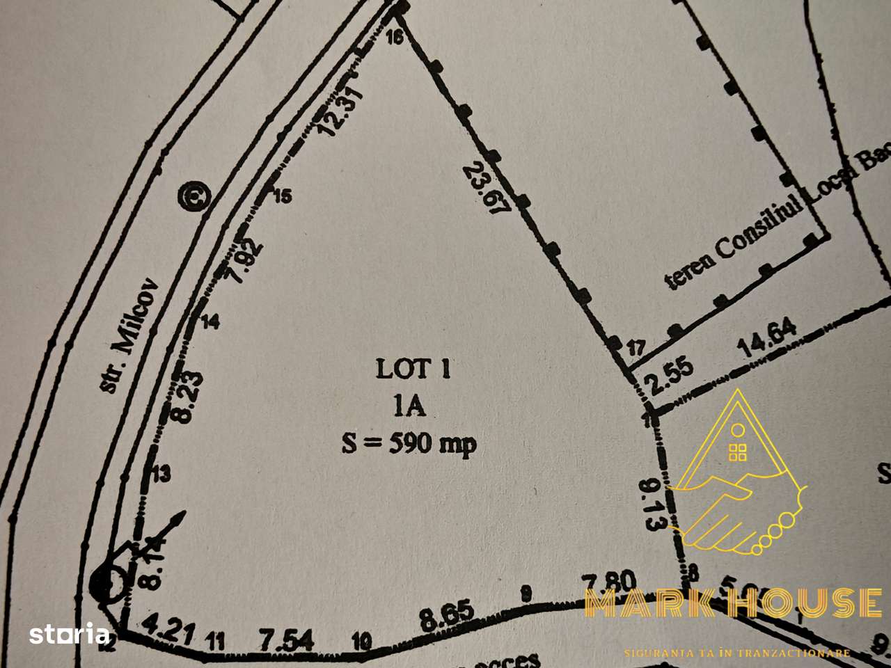Teren intravilan de vânzare – poziție excelentă, Str. Milcov-3