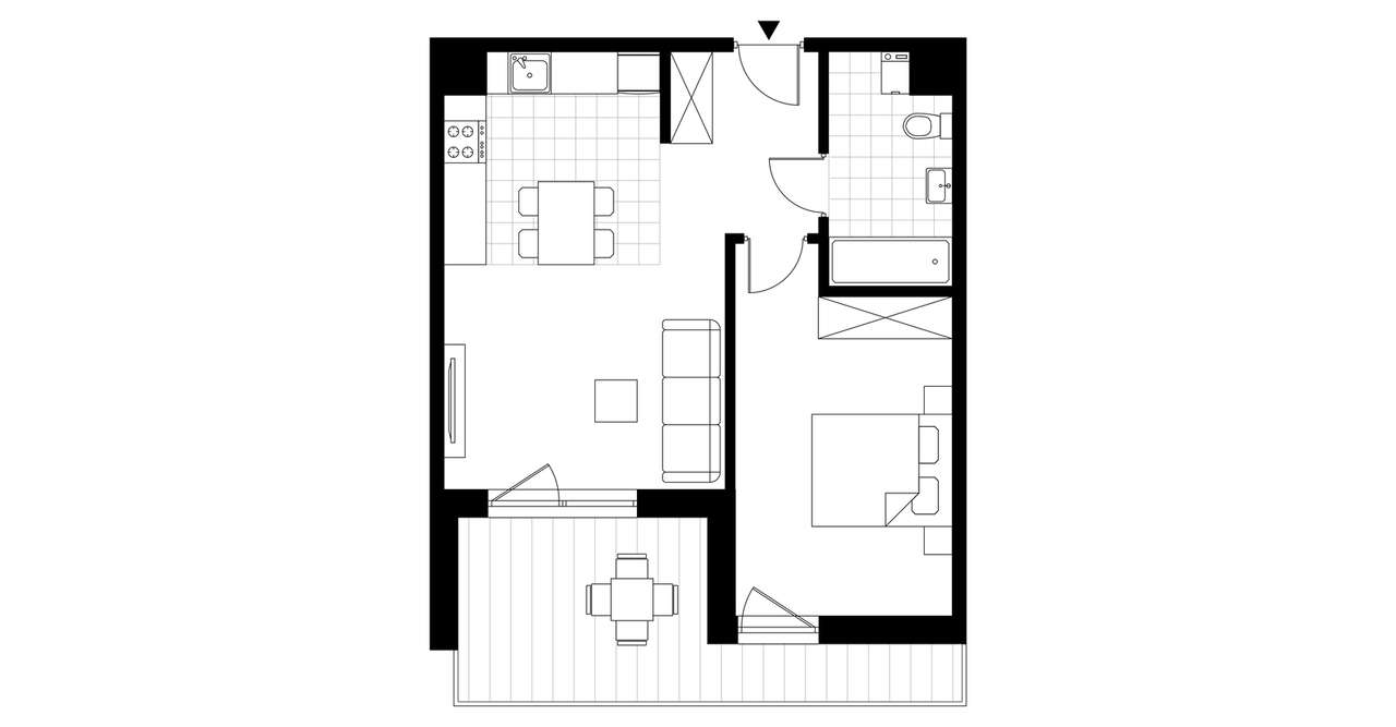 2-pokojowe mieszkanie 62m2 + loggia Bez Prowizji - Pełny obrazek: 3/8