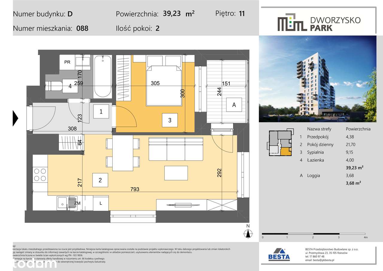 Dworzysko Park | nowe mieszkanie D_088 - Pełny obrazek: 2/7