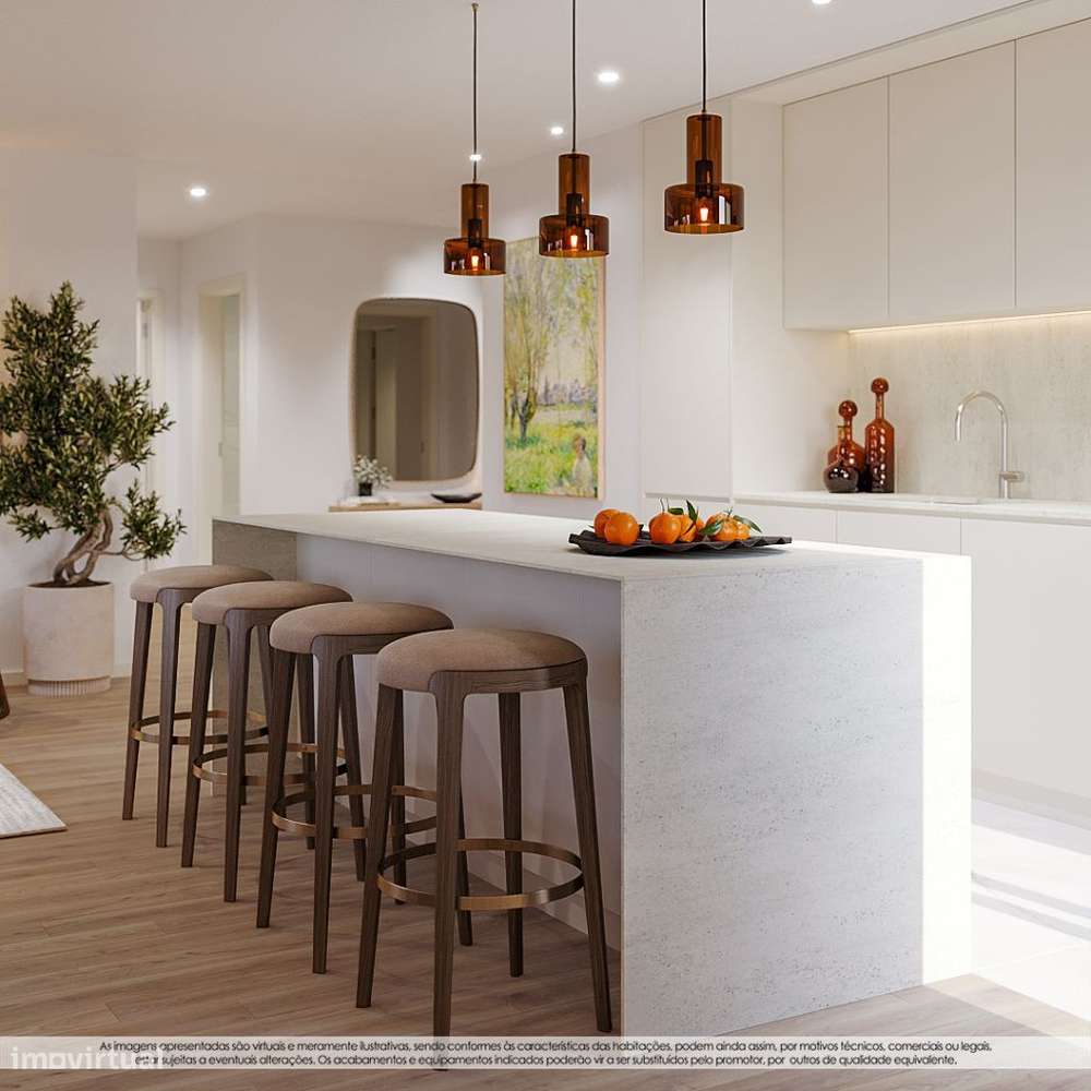 T3 Novo C/ Lugar de Garagem na Praça das Flores (Porto) - Grande imagem: 5/31