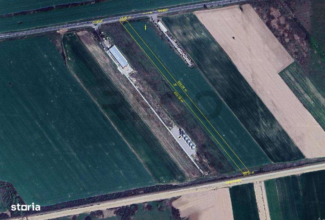 RECO Teren extravilan 11509 mp cu front la E60 -Sacadat - Imagine principală: 5/5