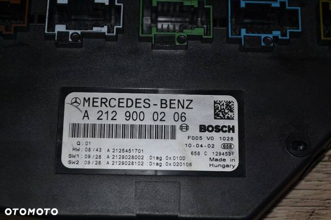 MERCEDES W212 MODUŁ BSI SKRZYNKA BEZPIECZNIKÓW 2129000206 - 3