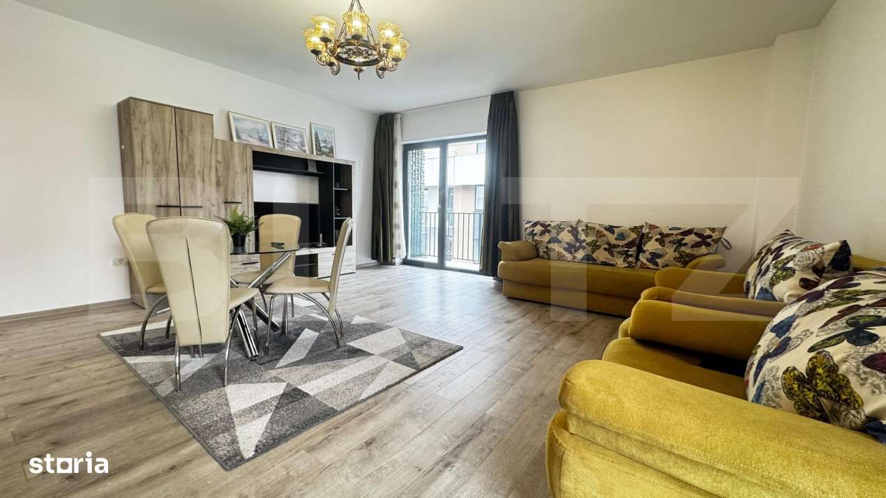 Apartament cu 2 camere, open space, zona Coresi Mall - Imagine principală: 2/19