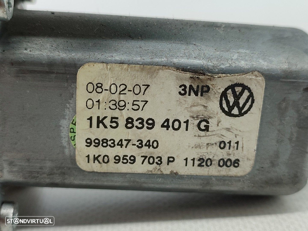 Motor De Elevador Trás Esquerdo Volkswagen Jetta Iii (1K2) - 5