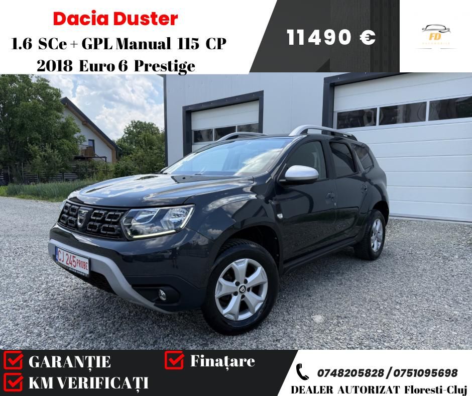 Dacia Duster II [2018 - Prezent] 1.6 SCe Prestige jante 16" 2018