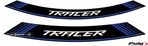 fitas para jantes puig conjunto 8 tiras yamaha tracer azul - 1