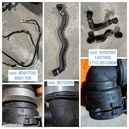 Anexe motor bmw 740XD G11 G12 G14 G15 G16 G30 G31 G32 B57 D30B euro 6 diesel motorina furtun motor combustibil cablaj releu bujii gat admisie buson alimentare ulei senzor contrapresiune evacuare - 2