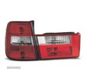 FAROLINS TRASEIROS PARA BMW E34 TOURING 91-96 VERMELHO BRANCO - 2