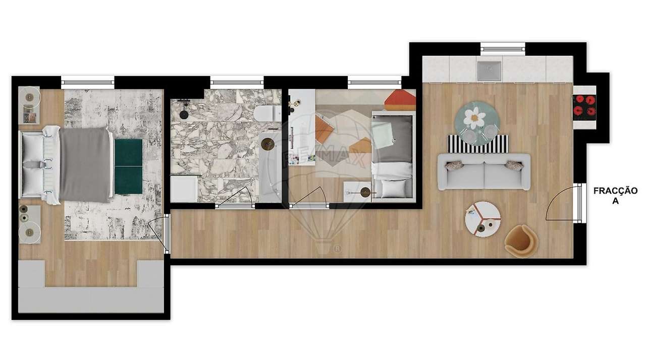 Apartamento T1 para venda - Grande imagem: 4/6