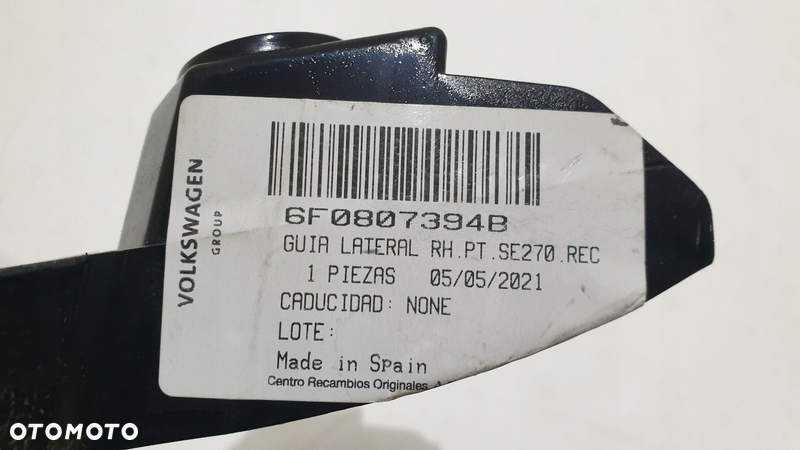 ŚLIZG ZDERZAKA P/L TYŁ SEAT IBIZA V 6F0807393B - 8