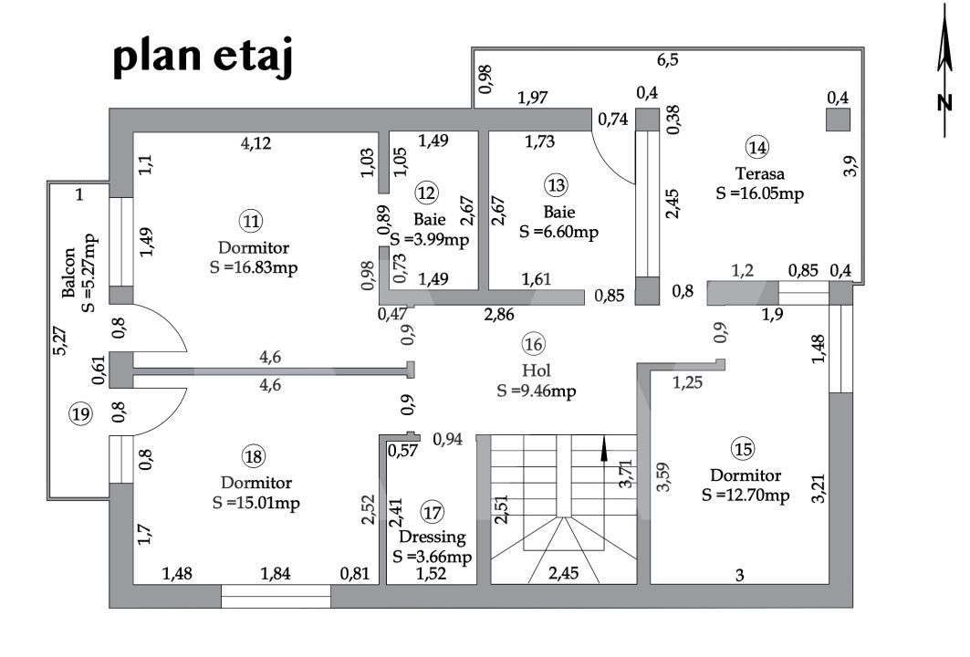 Casa de Vanzare in Cristian, Sibiu - 5 Camere, 2 Terase, Teren 486 - Imagine principală: 4/19