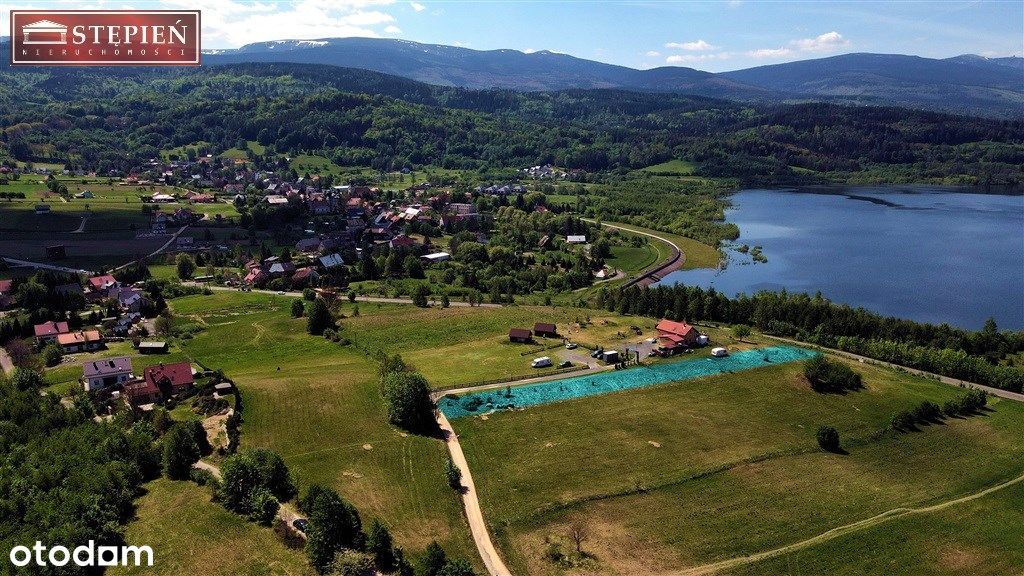 Działka z widokiem na zalew i góry