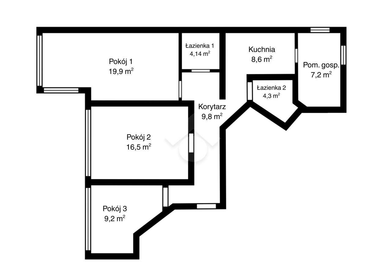 Po remoncie | 3 pokoje | Oddzielna kuchnia | Parter-16