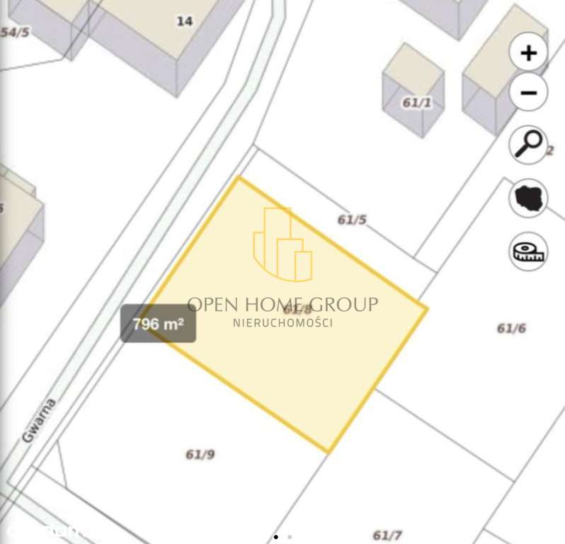 Mokronos Górny, działka budowlana 796 m2, media - Pełny obrazek: 5/5