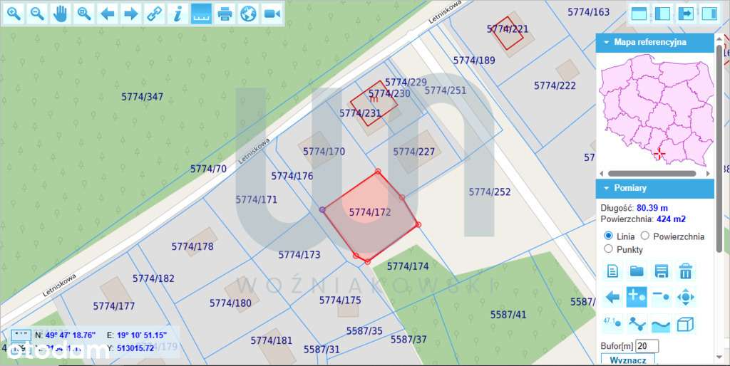 Działka budowlana/wspaniałe widoki/cisza i zieleń - Pełny obrazek: 5/6