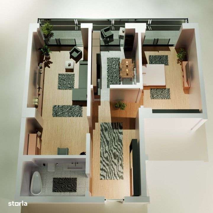 Tomis Nord -Vanzare apartament decomandat cu 2 camere,  bloc nou. - Imagine principală: 2/20