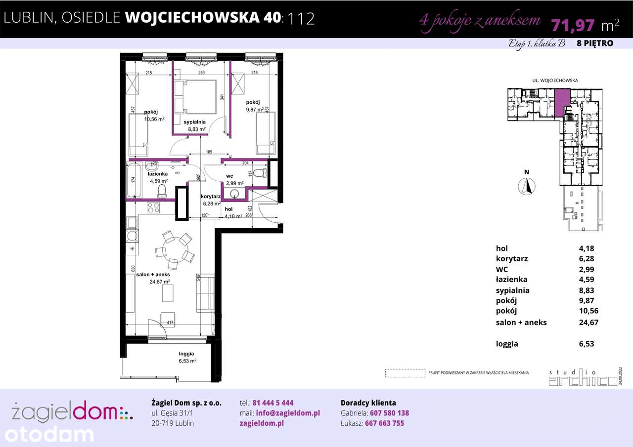 Wojciechowska Square | mieszkanie 112 - Pełny obrazek: 2/8