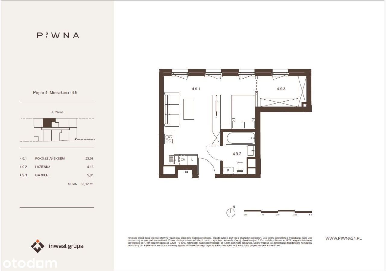 PIWNA 21- mieszkanie 4.9