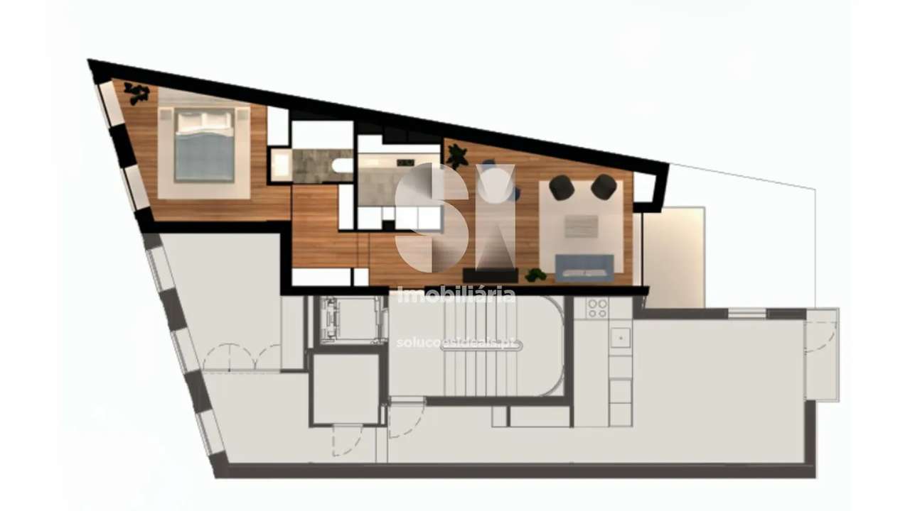 Apartamento T1 - Grande imagem: 5/5