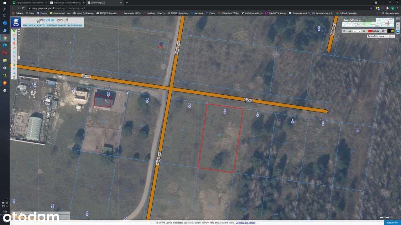 działka budowlana 1647 m2 Rurzyca, ul. Cicha (las) - Pełny obrazek: 5/5