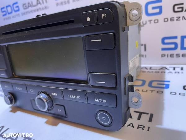 Radio CD Player cu Navigatie GPS RNS 300 VW Golf 5 2004 - 2008 Cod 1K0035191C 7612002042 - 3