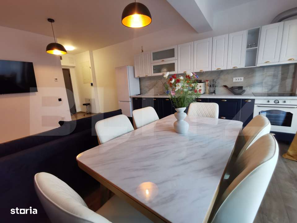 Inchiriere apartament in Luceafarul, 3 camere, terasa de 90 mp - Imagine principală: 3/8