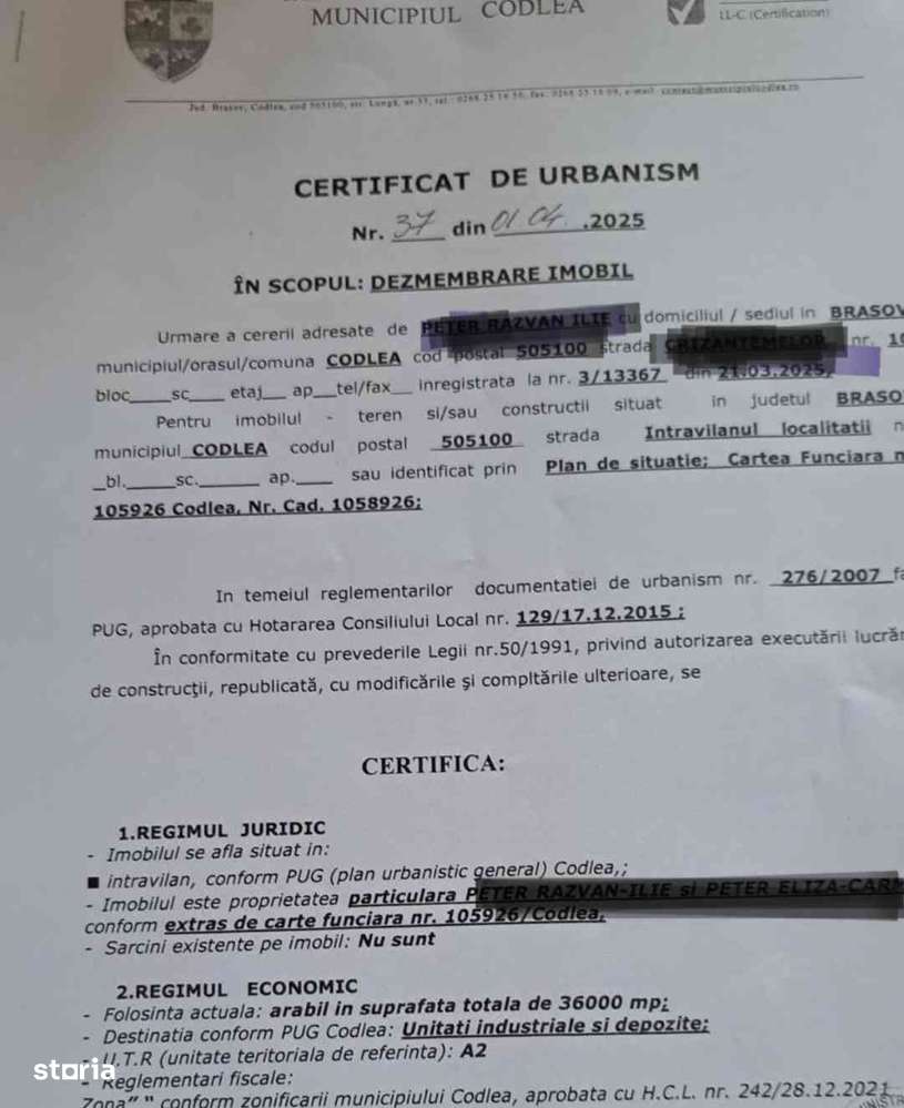 Teren intravilan INDUSTRIAL  Codlea-4