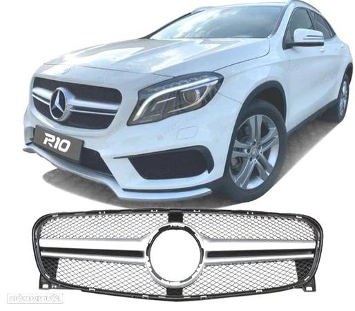 GRELHA CLASE GLA X156 14-16 AMG CROMADA PRETO - 1