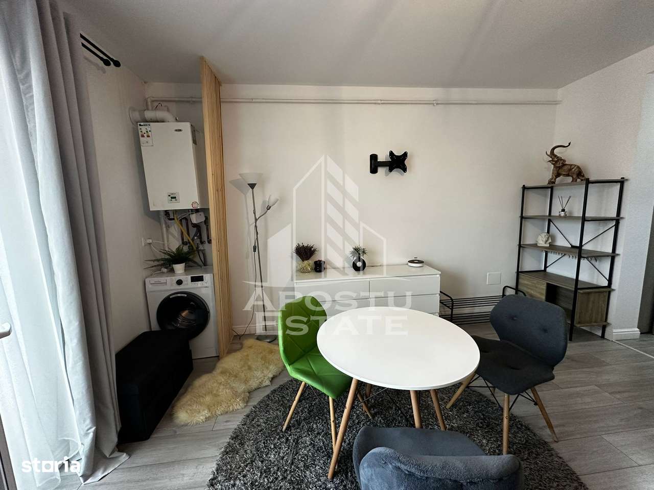 Apartament 1 camera, centrala proprie, loc de parcare, Giroc (Esso) - Imagine principală: 3/5