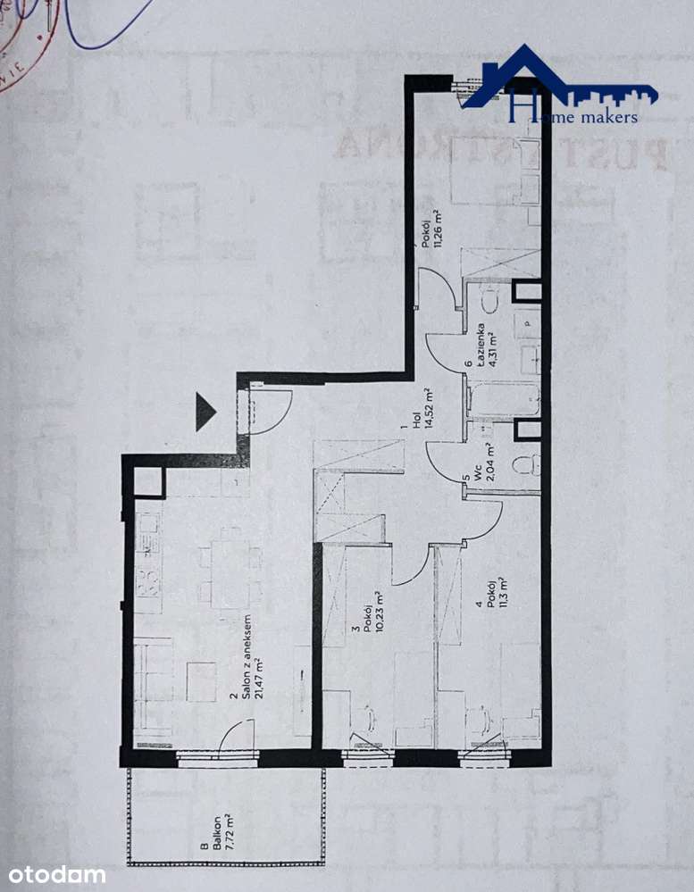 Przestronne, widne 77m2 z miejscem postojowym-18