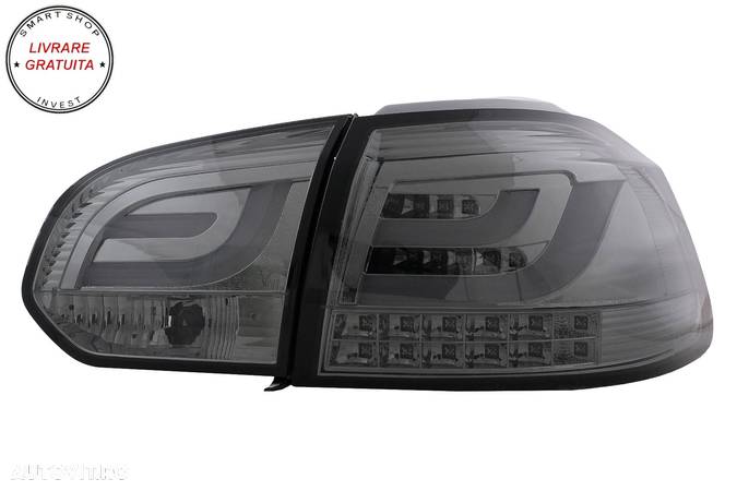 Stopuri LED VW Golf 6 VI (2008-2013) Tube Light Bar Fumuriu- livrare gratuita - 2