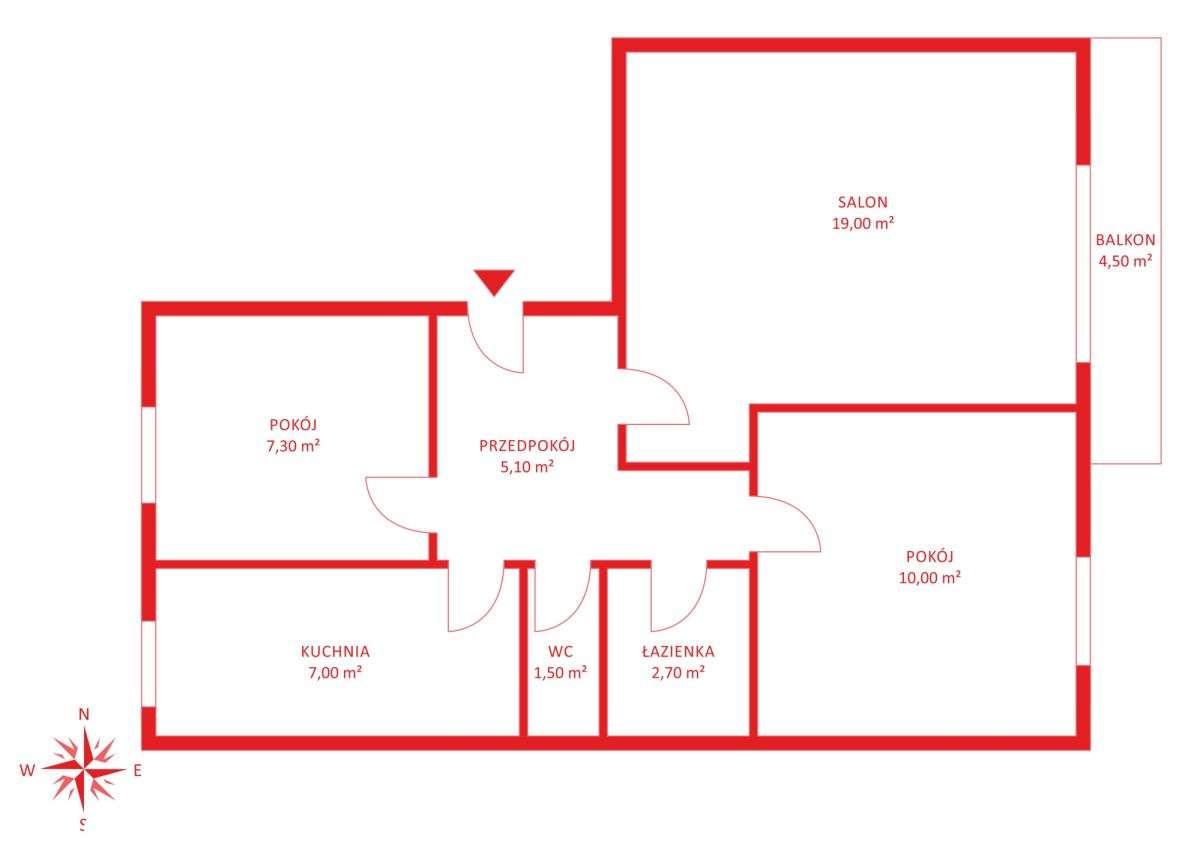 3 pokoje, 53m2 z widokiem na panoramę miasta - Pełny obrazek: 5/18