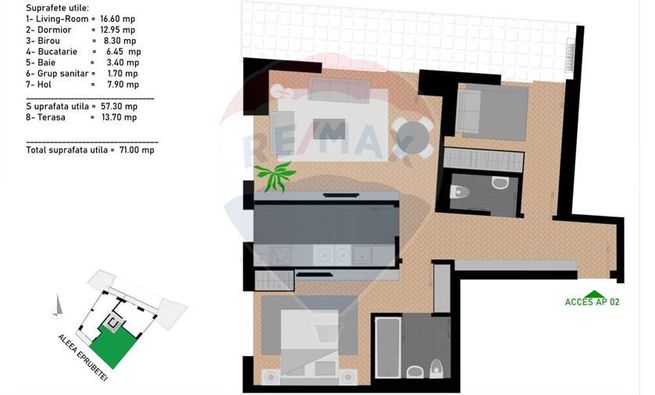 Vanzare Ap 3 camere Camil Ressu-2