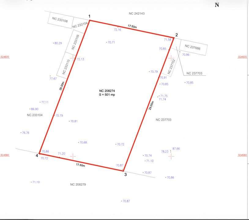 Teren intravilan 580 mp | Sector 3 | Deschidere 17 m | COMISION 0%-7