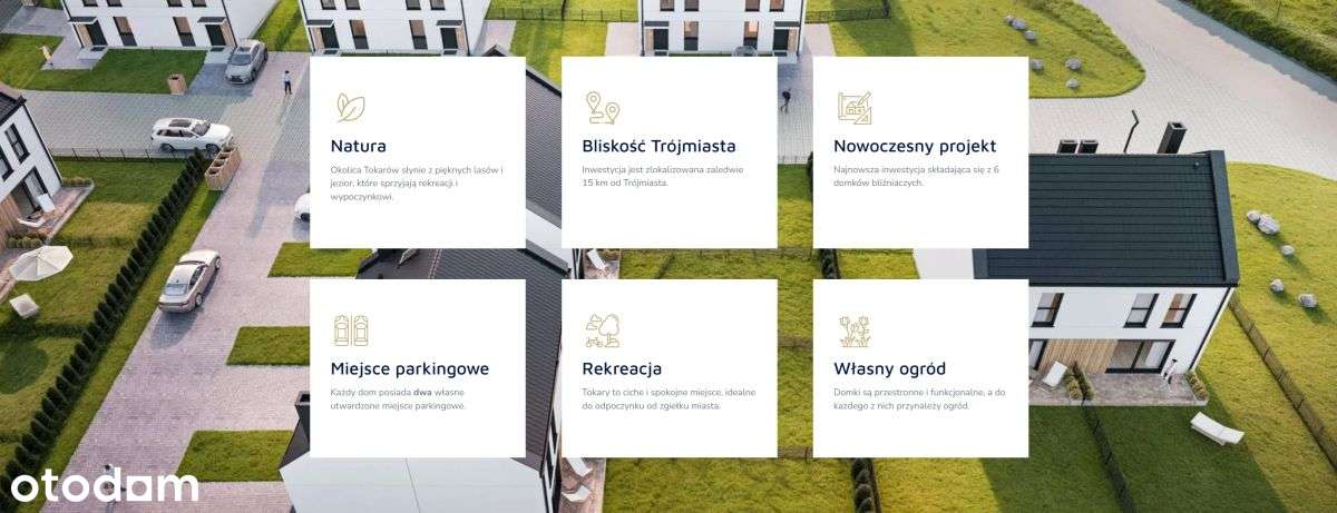 Kaszuby k. Gdańska bliźniak 79m² 2 parkingi ogród - Pełny obrazek: 1/20