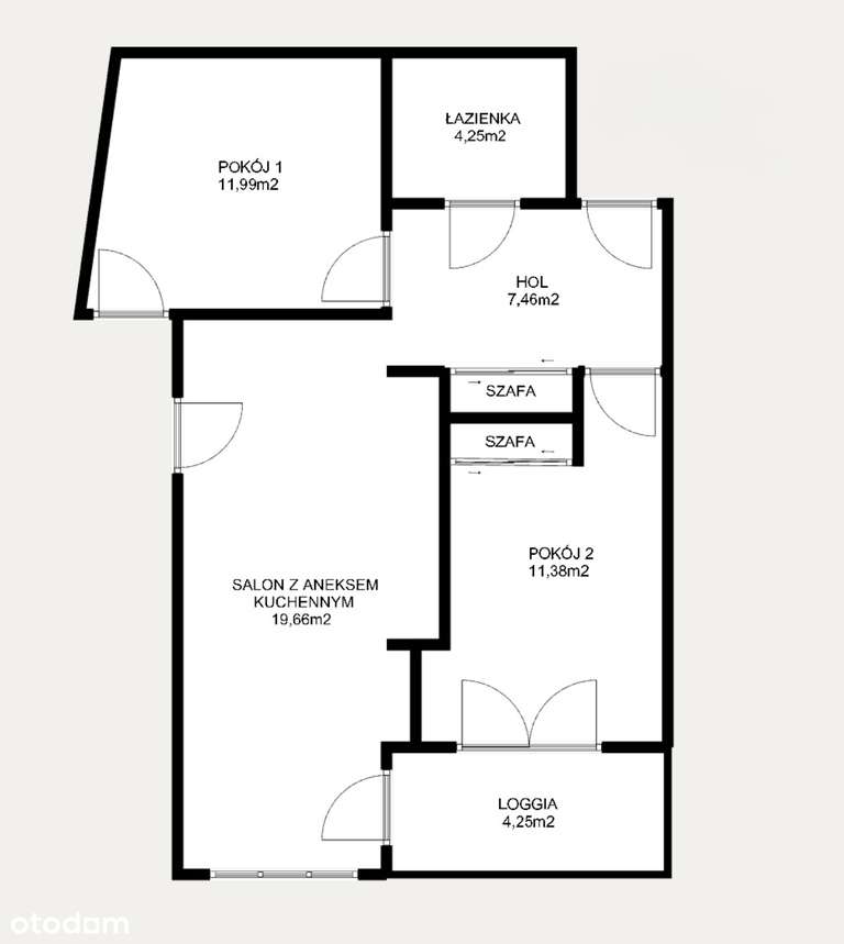 Zamknięte osiedle, 3-pok., 56m2 - ul. Sosnowiecka-18