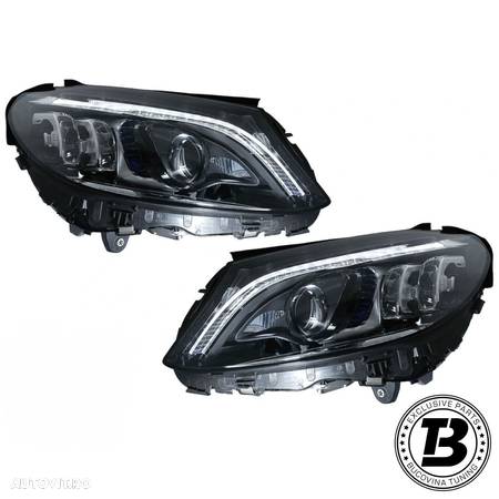 Faruri FULL Multibeam LED compatibile cu Mercedes C Class W205 - 1