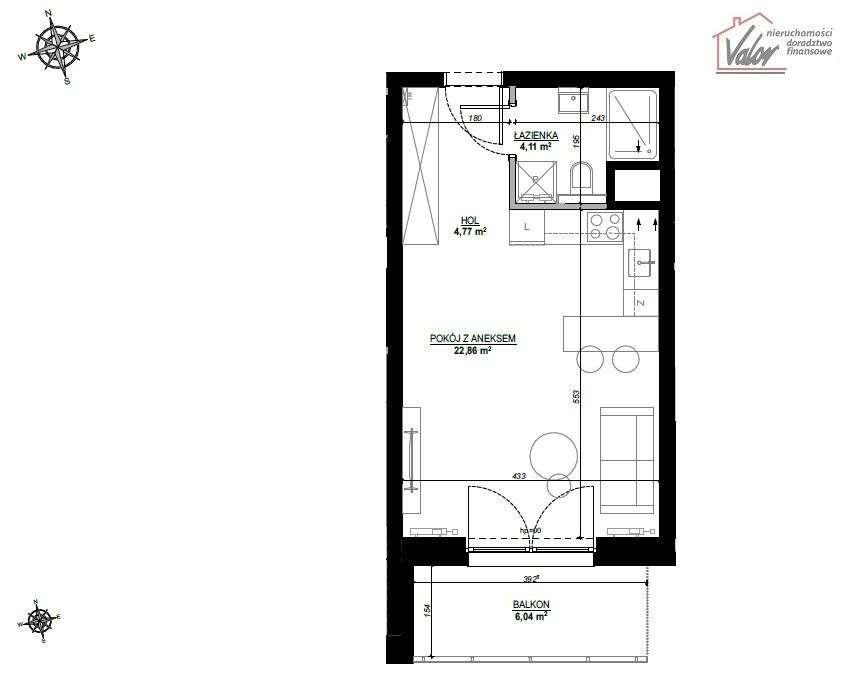 Kawalerka 32 m2 między dwoma Jeziorami - Jezioraj-10
