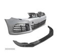 PARA-CHOQUES FRONTAL PARA VOLKSWAGEN VW GOLF MK6 R32 08-13 SRA PRETO BRILHANTE + SPOILER LIP - 2