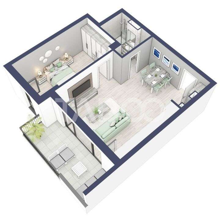 Comision 0 Apartament 2 camere 51 mp utili boxa la subsol Turnisor - Imagine principală: 3/3