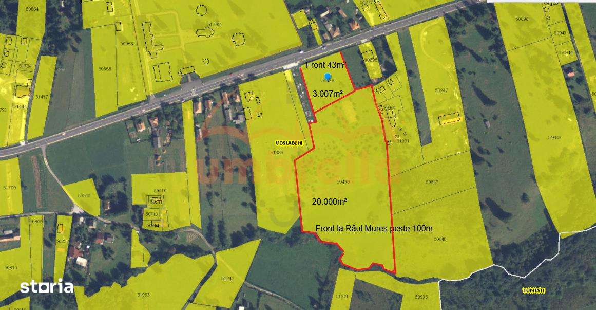 TEREN DE VANZARE 23.007m²15€ m²IN IZVORUL MURESULUI HARGHITA ! - Imagine principală: 4/5