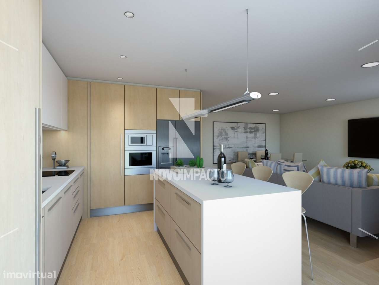 Apartamento T2 com 2 lugares Parqueamento no Montijo – Moderno, Lum...-3