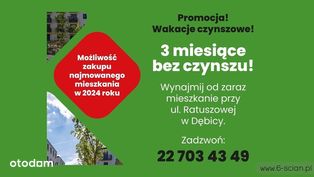 2-pok. | Nowe | ul. Ratuszowa | Wakacje czynszowe