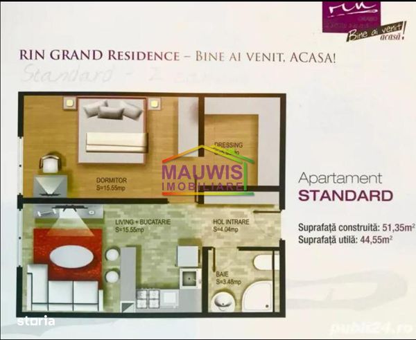 Vand apartament ieftin Rin Grand Residence utilat si mobilat premium-4